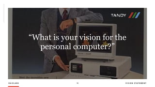 R A I Z L A B S 14 V I S I O N S T A T E M E N T
“What is your vision for the
personal computer?”
 