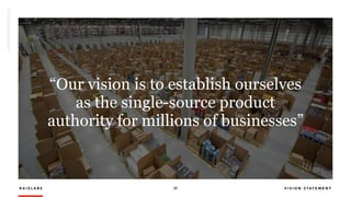 R A I Z L A B S 25 V I S I O N S T A T E M E N T
“Our vision is to establish ourselves
as the single-source product
authority for millions of businesses”
 
