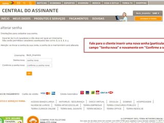 Arvore de decisões - Alteracao senha Terra