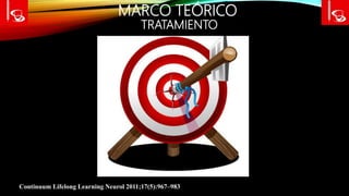 MARCO TEÓRICO
TRATAMIENTO
Continuum Lifelong Learning Neurol 2011;17(5):967–983
 