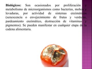 Alteracion de los alimentos | PPTX