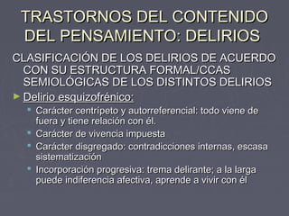 Disgregado Alteraciones del-curso-y-forma-del-pensamiento | PPT
