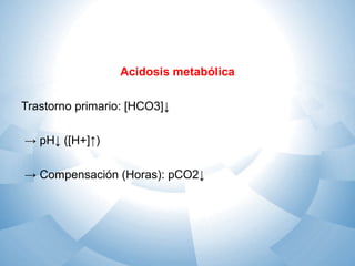 Alteraciones acidobase