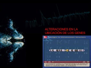 ALTERACIONES EN LA UBICACIÓN DE LOS GENES