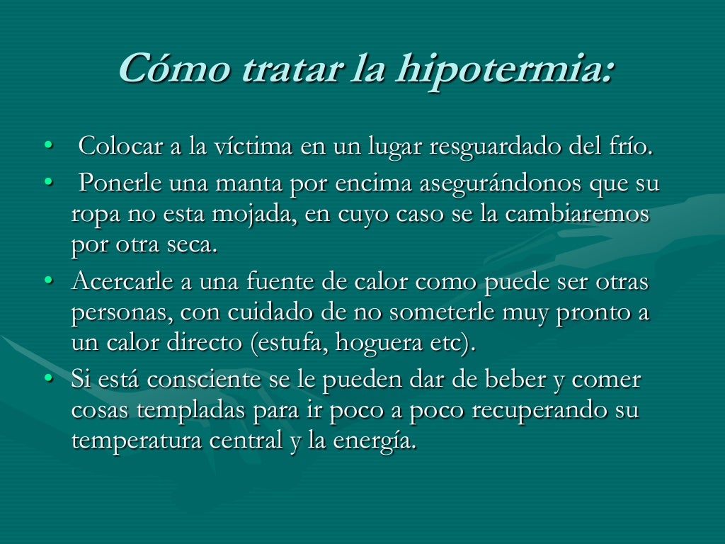 Alteraciones de la temperatura corporal
