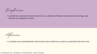 Alteraciones de la voz presentación powerpoint | PDF