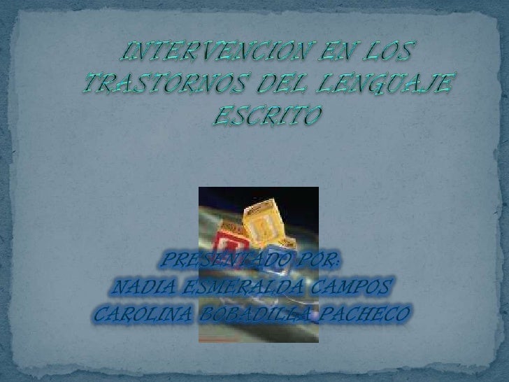 Alteraciones del lenguaje escrito