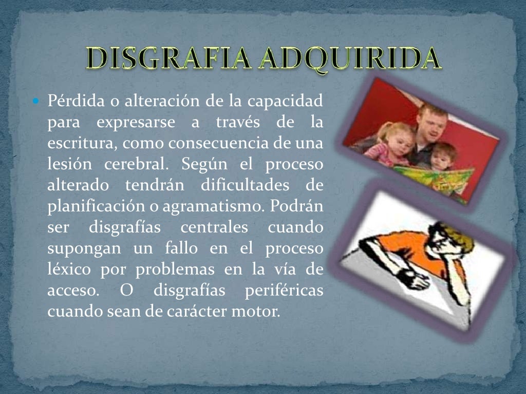 Alteraciones del lenguaje escrito