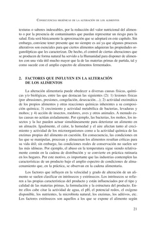 Alteraciones de los alimentos | PDF