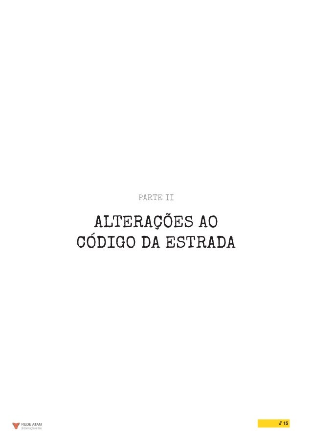 Altera Código da Estrada