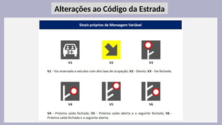 15
Alterações ao Código da Estrada
 