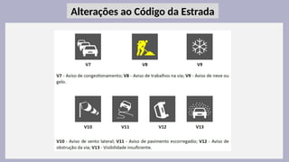 16
Alterações ao Código da Estrada
 