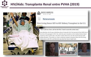 HIV/Aids: Transplante Renal entre PVHA (2019)
 