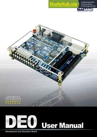 Altera DE0 Board
Version 1.00 Copyright © 2009 Terasic Technologies
 