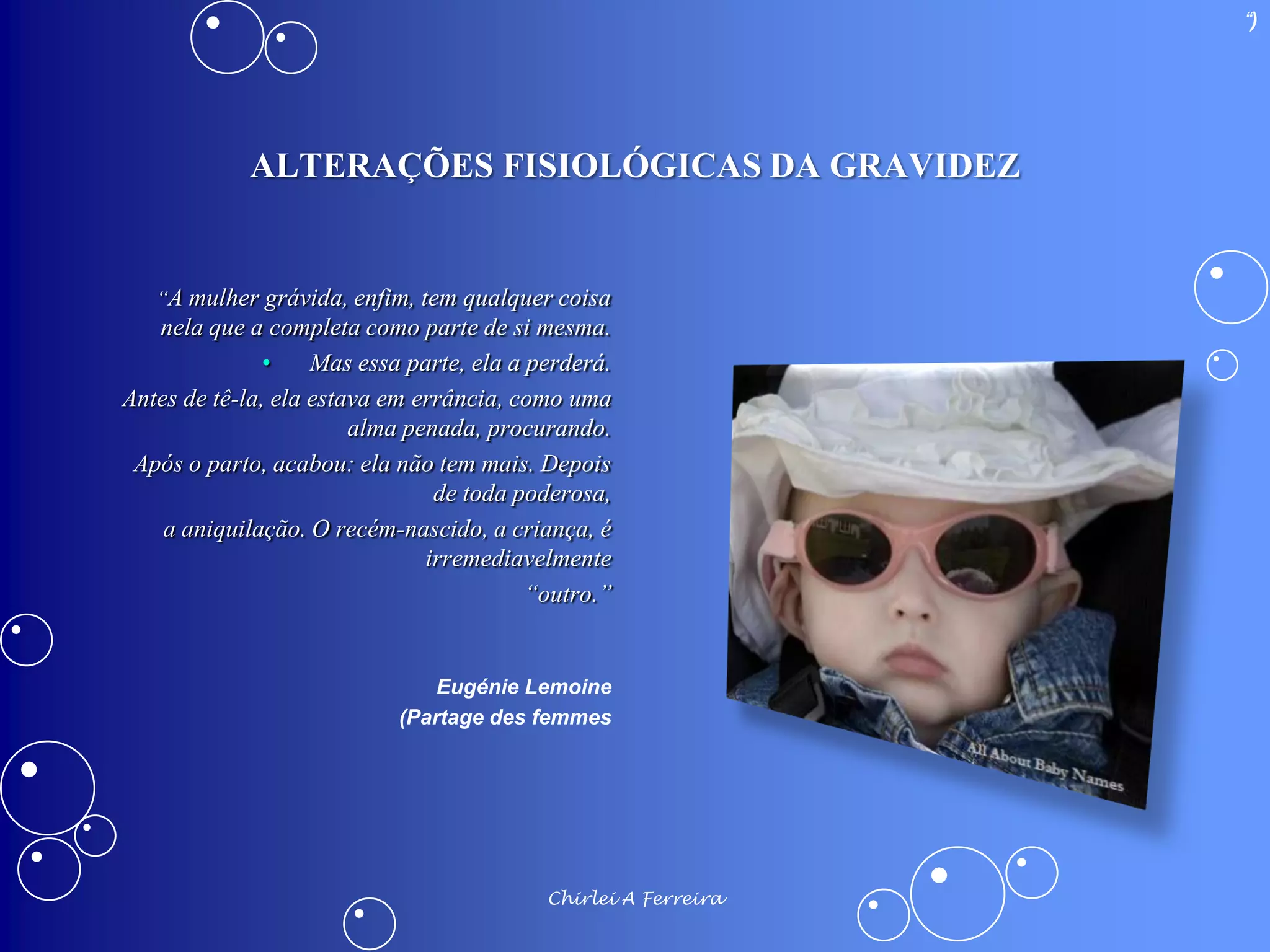 ALTERAÇÕES FISIOLÓGICAS DA GRAVIDEZ