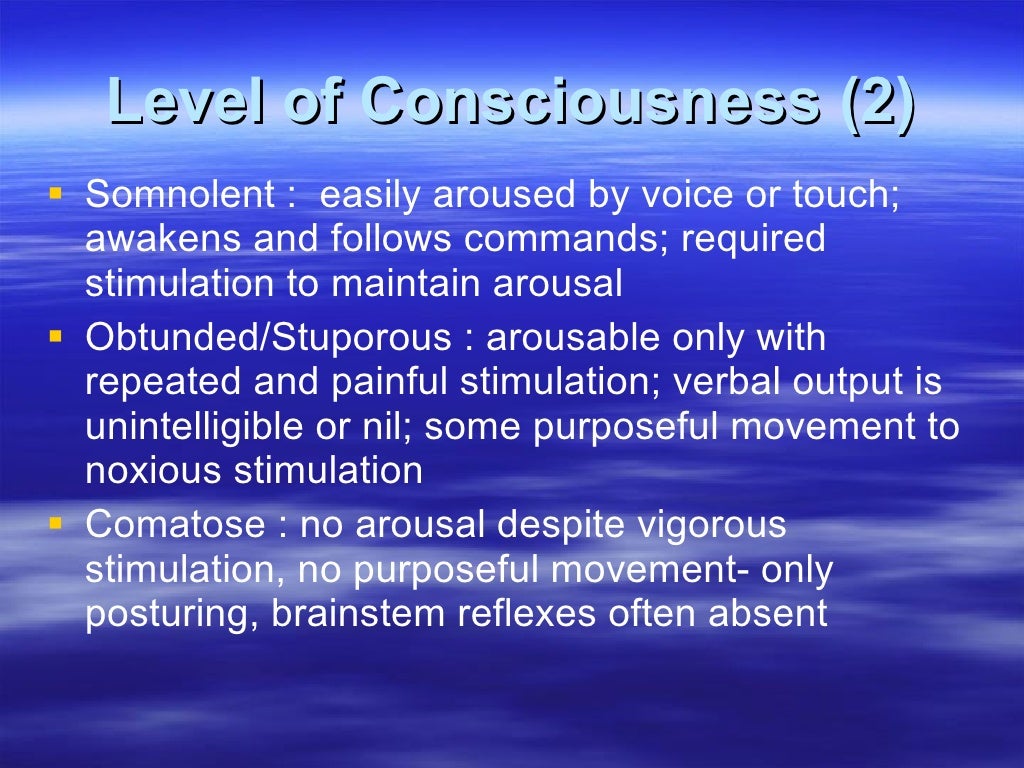 Alteration Of Consciousness