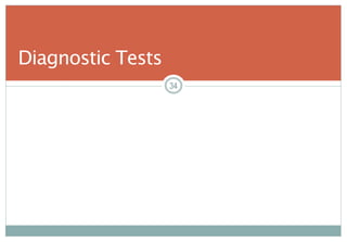 34
Diagnostic Tests
3434
 