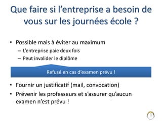 10
Pour une absence sur le temps scolaire,
• j’ai besoin d’une copie du justificatif / arrêt
• Mail à envoyer à la scolarité et moi
 