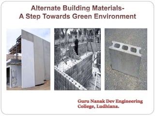 Alternate building materials | PPT