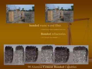 bonded waste wood fiber.
90 Alumina Cement Bonded Castables
...
COMPRESSED FIBRE CEMENT SHEETING.
C & E Fiberglass Stitch Bonded ...
Bonded refractories
 