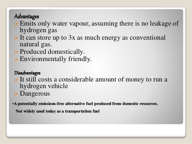 alternate fuels ppt advantages and disadvantages of natural gas