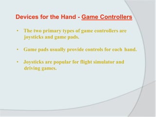 Alternative Input Methods Alternate methods of input | PPT