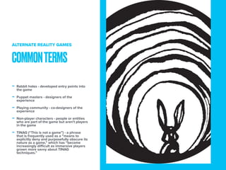 Alternate Reality Games PPT