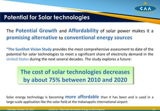 Alternate Renewable Energy Resources at Airports | PPT