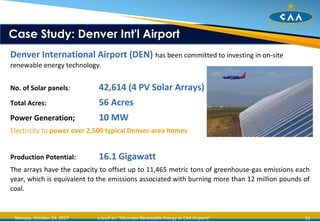 Alternate Renewable Energy Resources at Airports | PPT