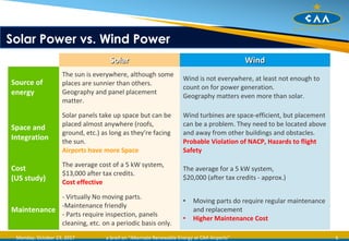Alternate Renewable Energy Resources at Airports | PPT