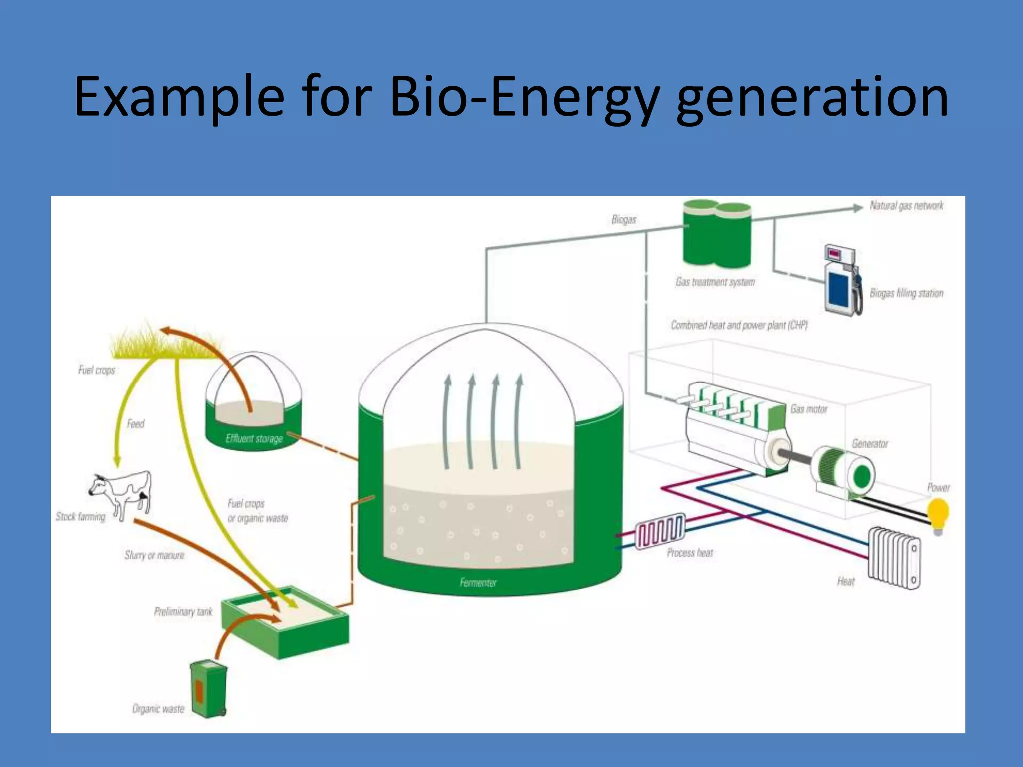 Example for Bio-Energy generation