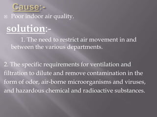 Poor Ventilation Example Alternate ventilation in hospitals | PPTX