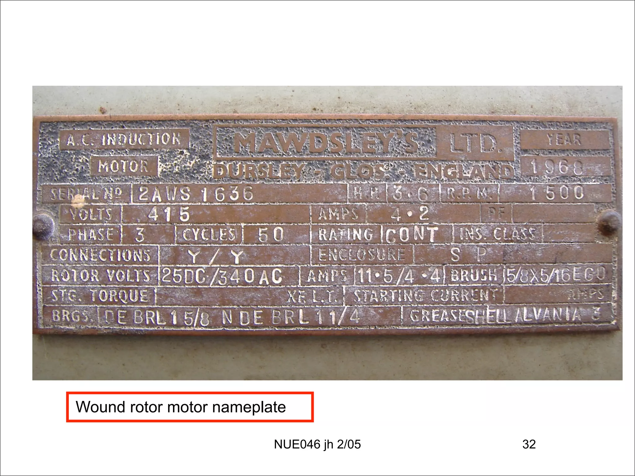 Alternating Current Machines 1a