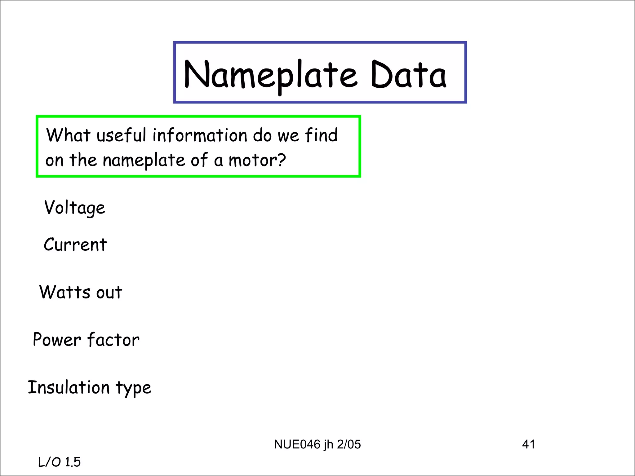 Alternating Current Machines 1a
