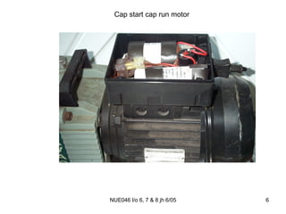 Cap start cap run motor 