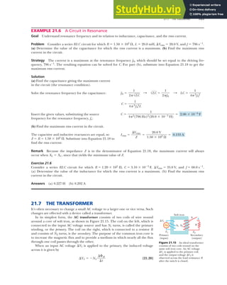 Alternating Current Circuits And Electromagnetic Waves | PDF