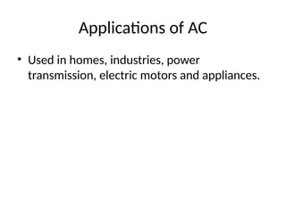 Comprehensive Overview of Alternating Current (AC) Principles and ...