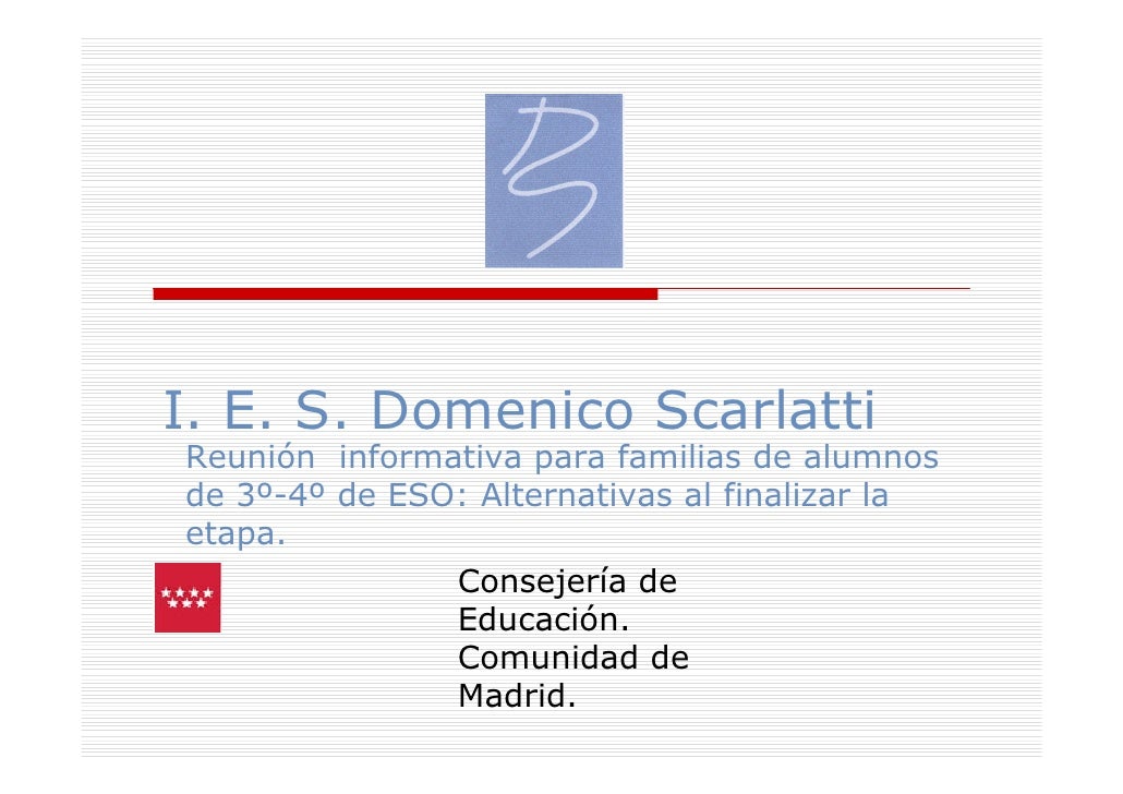 Alternativas Finalizar Cuarto de ESO Alternativas Finalizar Cuarto de ESO