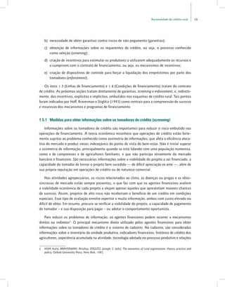 Alternativas de financiamento agropecuário: experiências no Brasil e na América Latina20
fixados tetos legais para taxas d...