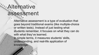 Comprehensive Guide to Alternative Assessment, Grading, and Student ...