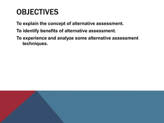 Alternative assessment | PPTX