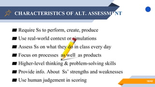 Alternative assessment | PPTX