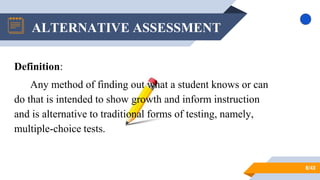 Alternative assessment | PPTX