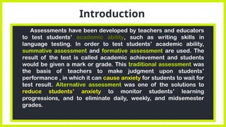 Alternative Assessment for EFL Learners | PPTX