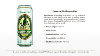 Cerveza Negra 500 Ml Cerveza Alemana Weidmann