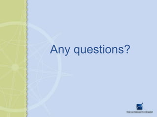 Any questions?