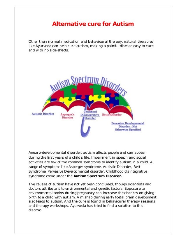 Do Alternative Treatments For Autism >> Alternative Cure For Autism Do Alternative Treatments For Autism >> Alternative Cure For Autism