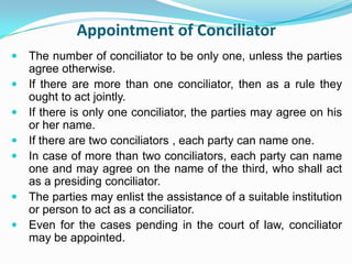 The various situations as to when the court can intervene When there is an agreement the court is empowered to refer the matter to arbitrationIt can grant interim measuresOn the termination of the mandate of an arbitratorAssist in taking evidenceSetting aside arbitral awardEnforcement of arbitral awardHearing appeal from the original decrees of the court orders.Cost of the arbitration etc… 