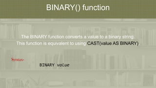 Alternative functions | PPT