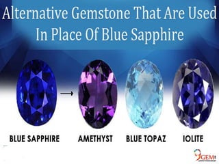Alternative Gemstone That Are Used In Place Of Blue Sapphire